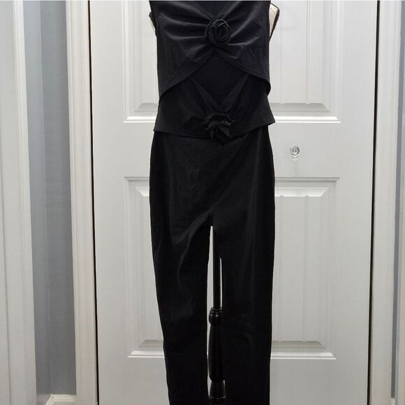 🌿Free People, Rosette One Piece Jumper in black. NWOT-Size Large🌿 - Picture 5 of 9